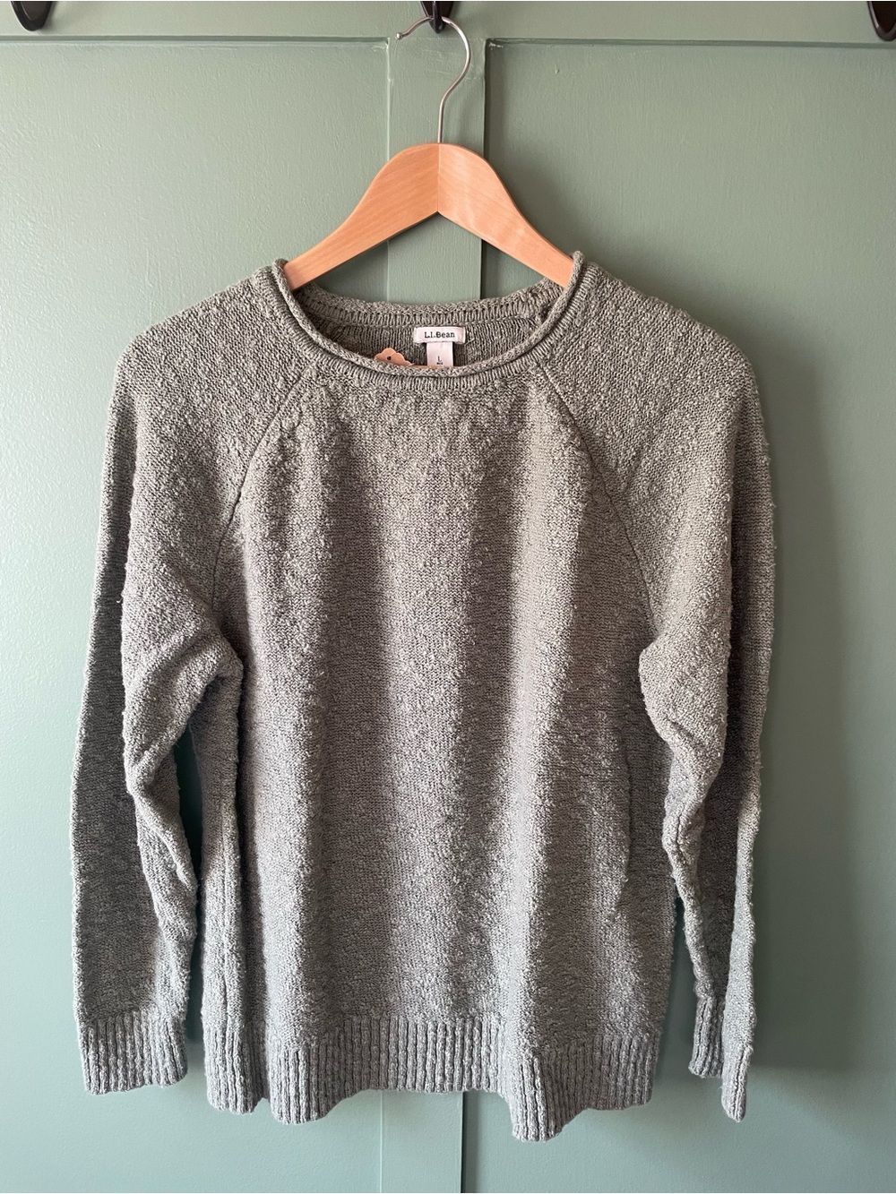 L.L. Bean women’s Crewneck Sweater in Olive Green